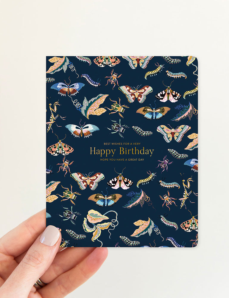 Happy Birthday - Wondergarden Greeting Cards Bespoke Letterpress 