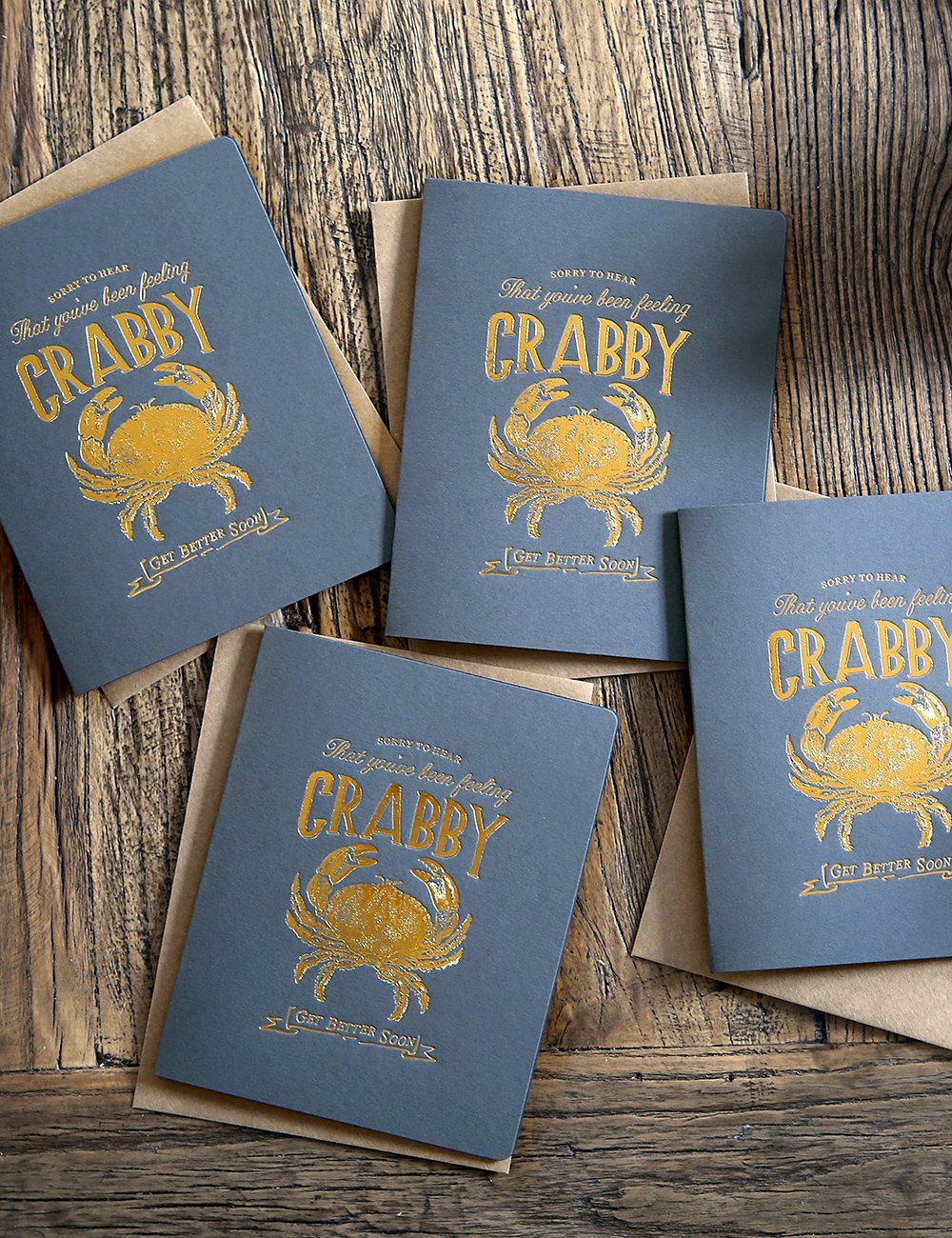 Crabby Get Better Greeting Card