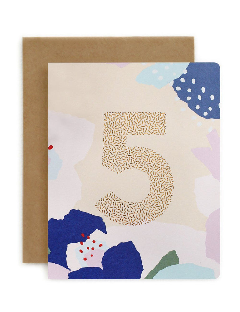 5 Greeting Cards Bespoke Letterpress 