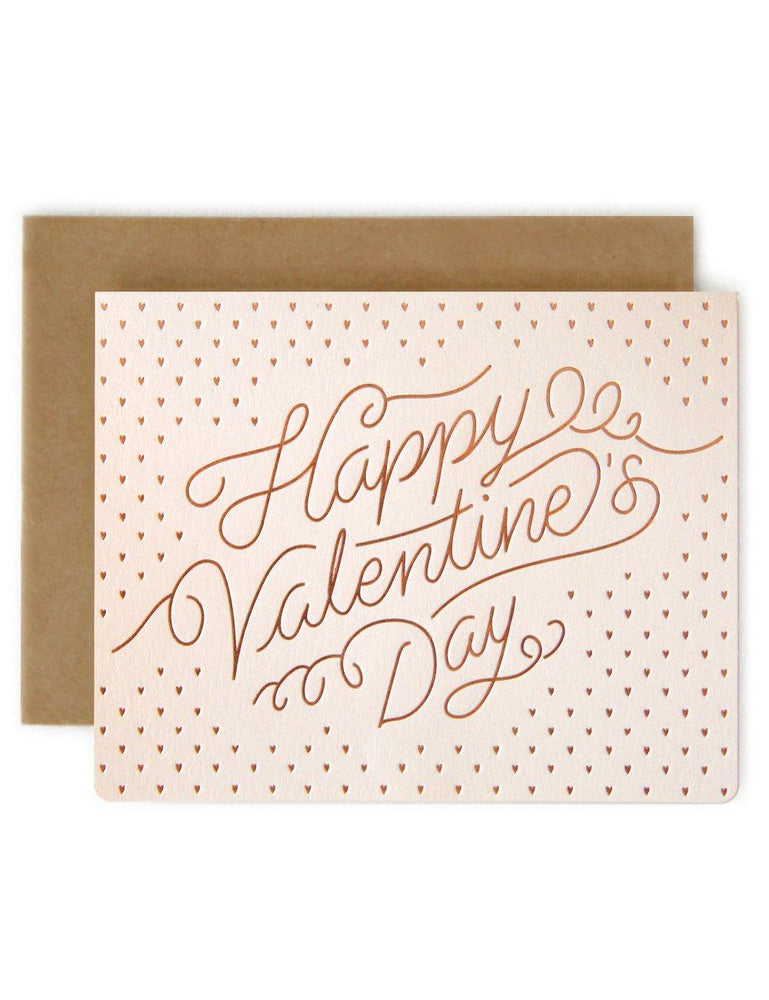 Happy Valentine's Day (Blush)Greeting Card