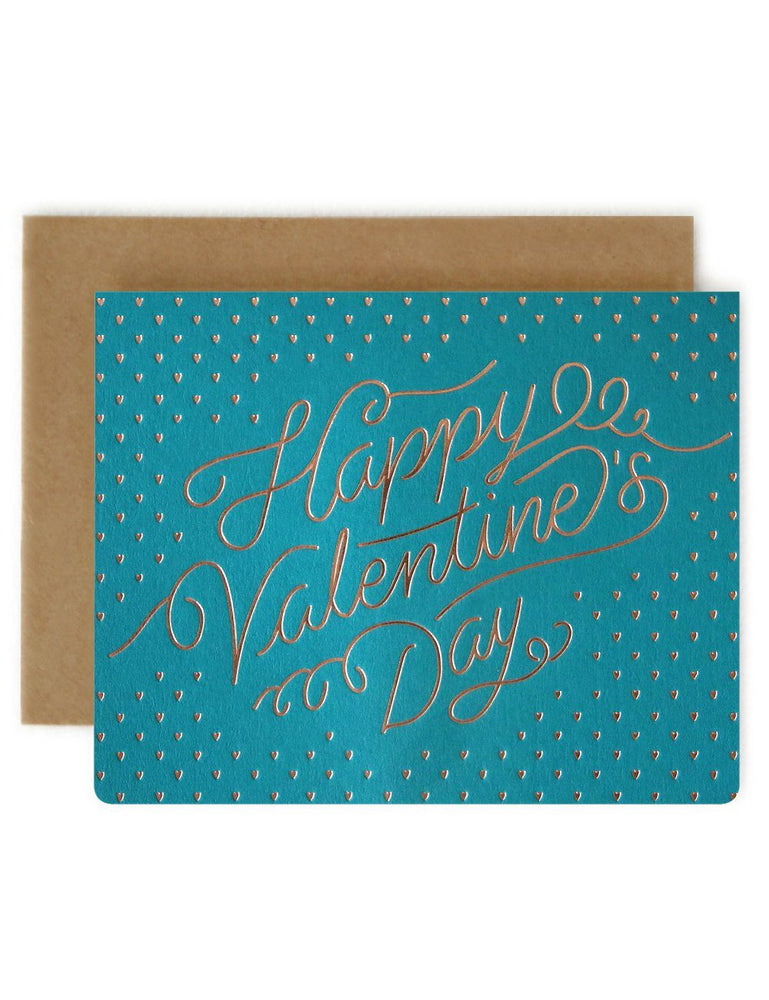 Happy Valentine's Day Greeting Cards Bespoke Letterpress 