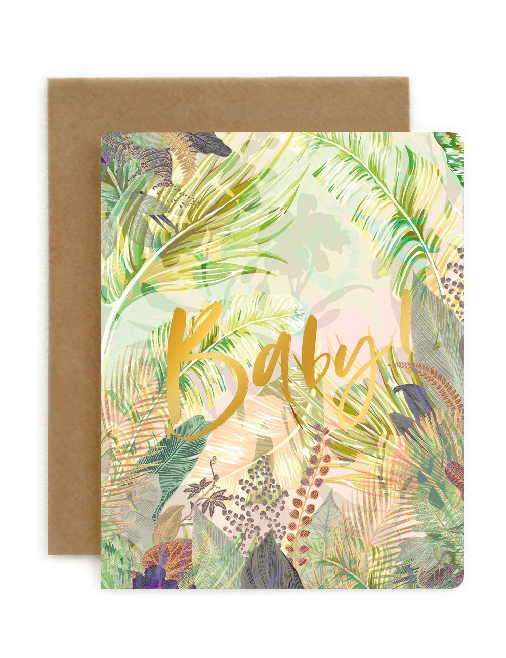 Jungle 'Baby!' Greeting Cards Bespoke Letterpress 