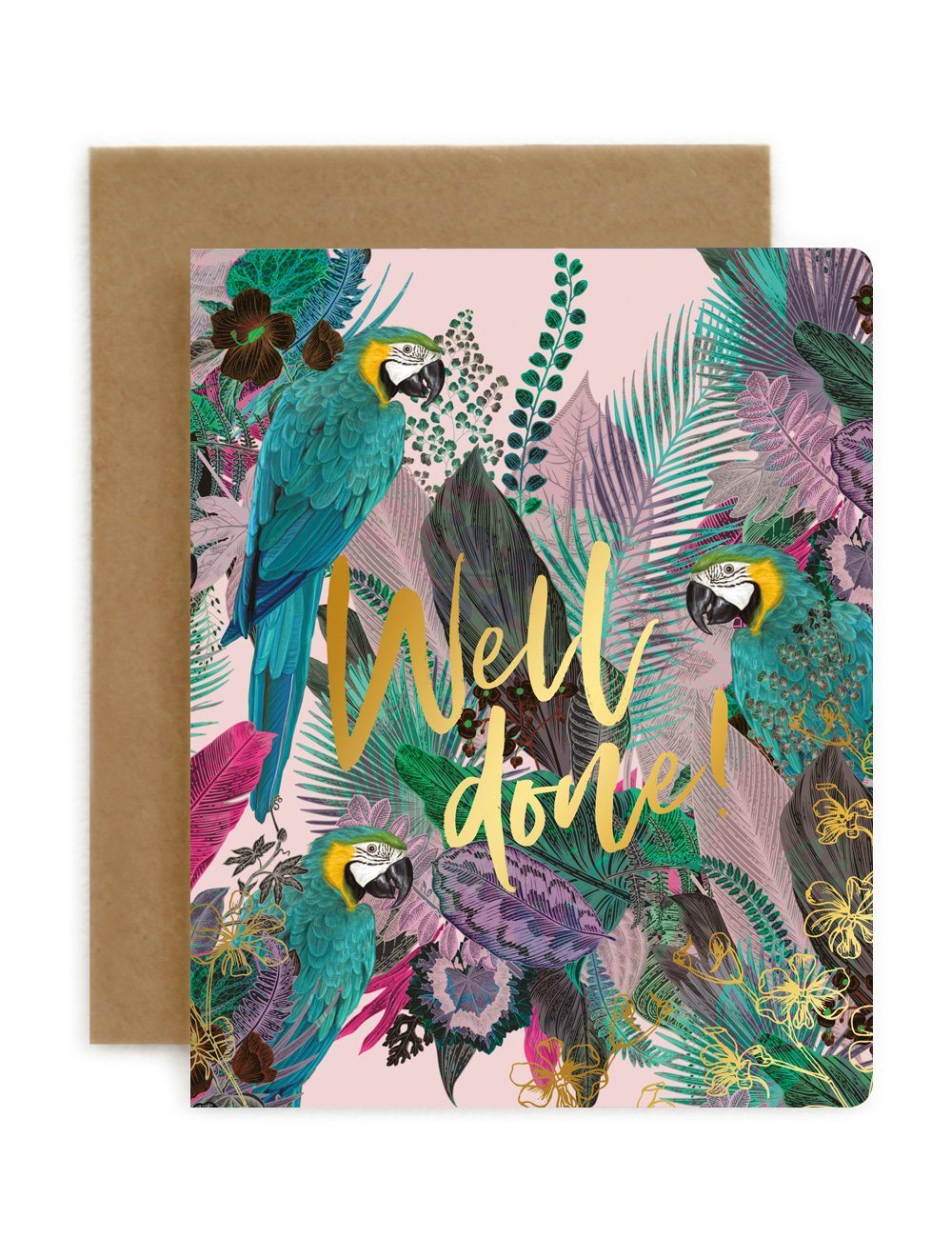 Jungle 'Well Done!' Greeting Cards Bespoke Letterpress 