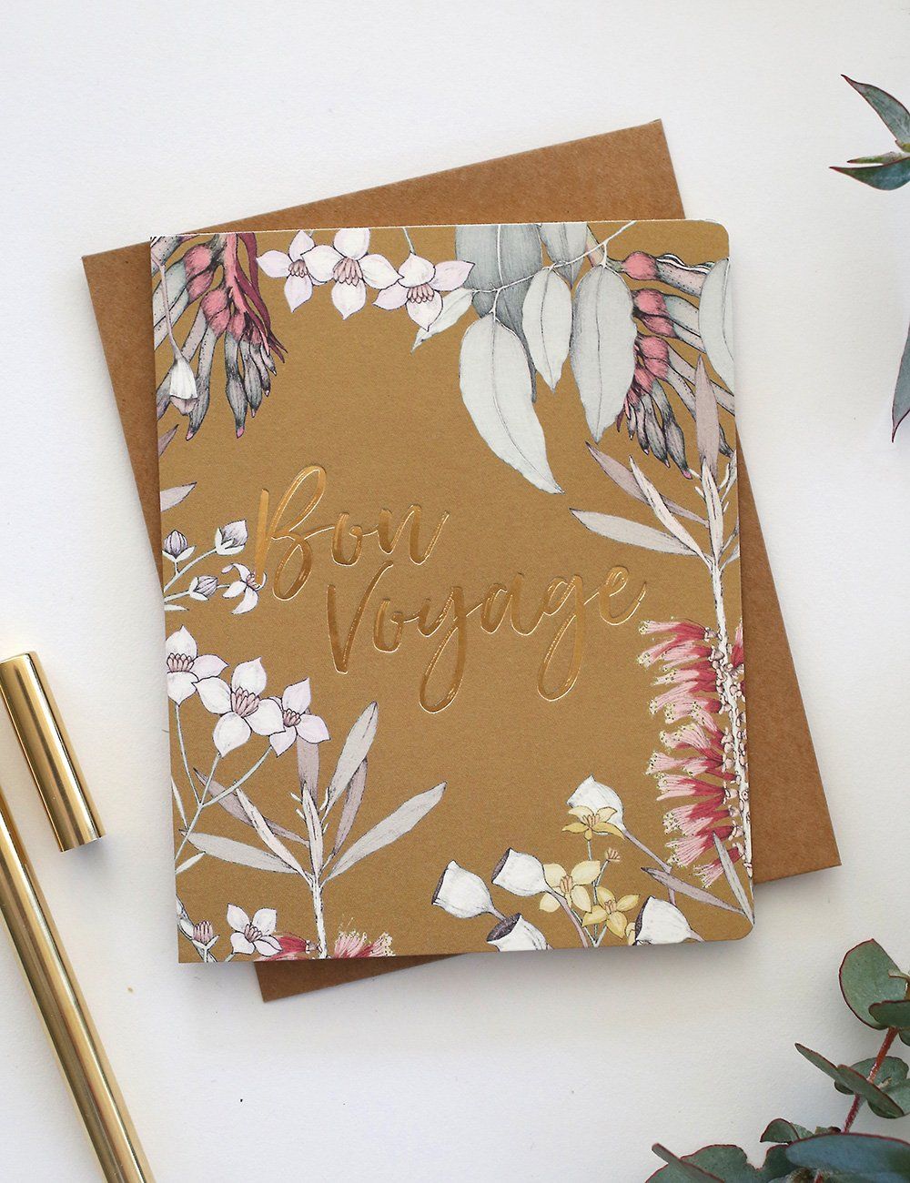 Native Bon Voyage Greeting Card
